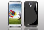 Samsung Galaxy S4 i9505 Θήκη Σιλικόνης TPU Γραμμής S - Μαύρη